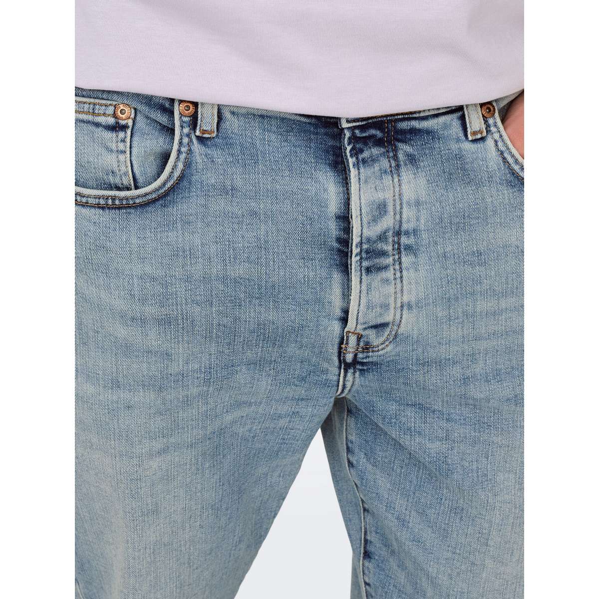ONLY & SONS MENS YOKE TAPERED DENIM BLUE 22036594
